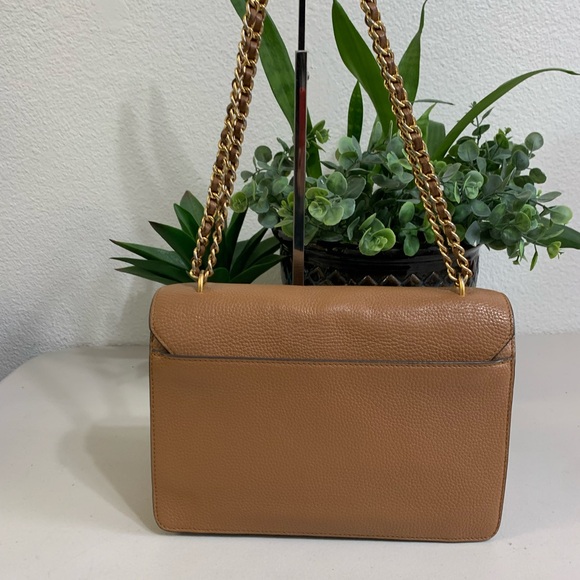 👜💕 Tory Burch Tan Leather Shoulder Bag with wallet - Picture 2 of 15